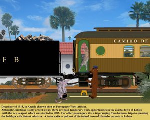 Train Departing for Lobito by meerkatfamily