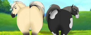 Chief's Butt & Sky's Butt  by PolancoEmi123
