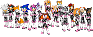 Rouge'd Sonic Characters by 10eleven