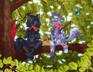 Sitting in the Watermelon Tree by DakkaWoof