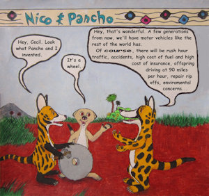 Nico and Pancho #43 Nico and Pancho Build a Wheel by moyomongoose