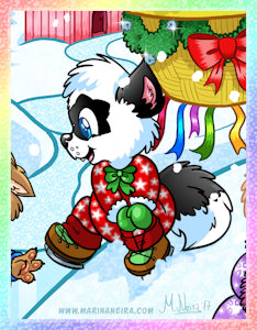 Pandr Pandafox by Marina Neira in the snow by Pandr