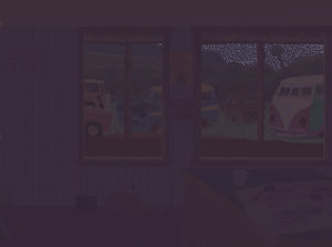 A Clear Night Viewed From Inside Sy Aardwolf's Shop by moyomongoose