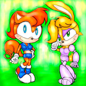 Sega Sally n Bunnie by abstraction