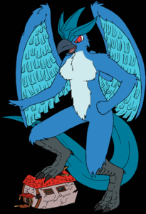 Glacie playing Godzilla by emperorpenguin