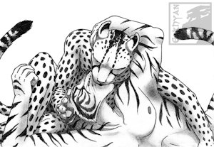 The Kiss (pencil version) by Erkhyan