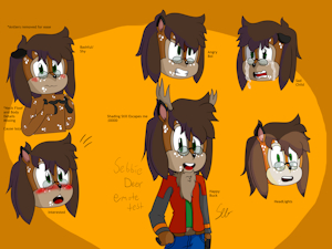 Sebbie Deer: Emote Test Sheet by SebbyTH1