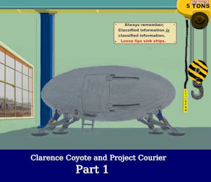 Clarence Coyote and Project Courier - Part 1 by moyomongoose