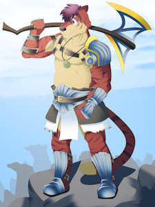 $A Fearsome Warrior$ by FunnyBox