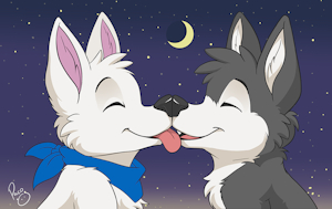 Boltee and Gretok by pandapaco