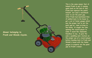 Frank and Wanda Coyote's Mower by moyomongoose