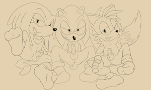 [Sketch] Team Sonic by Magzol