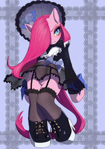 Gothic Punk Lolita Pinkamena - My Little Pony by unousaya