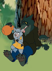 волк, молоко и ребенок by FLUFFYPUNK