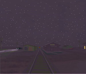 1960 Chevy Met a Passenger Train by moyomongoose