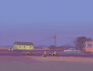 Cubs Riding Go Karts at Dusk [Page 2] by moyomongoose