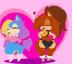"SANIC BOIFWENDS" (Art Gift by Hasbeen) by DHX2KArtz
