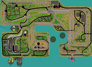 Coyote Cubs' Train Board Layout by moyomongoose