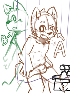 YCH Fitting room Try some new underwear ! by kake0078