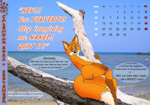 BARE FOXBUTT CALENDAR! by Micke