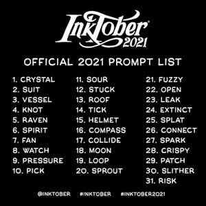 Inktober 2021 (Free Donate YCH) by MachineWithSoul