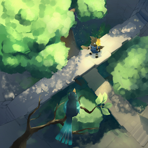 Inside the deep forest dungeon by DakkaWoof