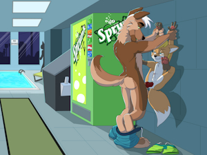 Everette at the Hotel Pool by HalcyonWinter
