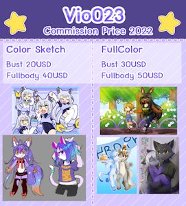 Commission Sheet Update 2022 by Vio023