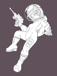 Skitz in SPAAAACE! by MackeyGraphics