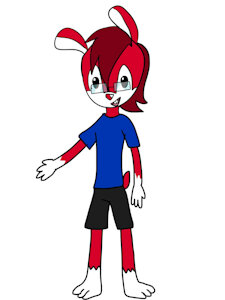 What If: Jared the Rabbit As An Inkblot by JaredTheBunnyBoy