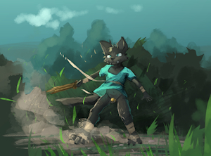 Close call dodge by DakkaWoof