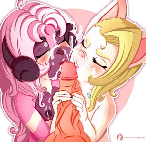 Cum 💦 Diamond and Mercy 💖 by PupGorgy