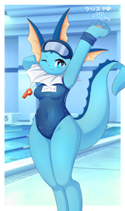 Swim training by Kryztar2