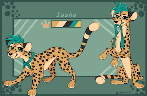 Sasha - Refsheet Commission by Cheeriee
