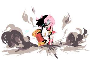 amy rose by sonic43