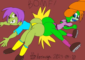 Bumping Frogs Together by doomcup