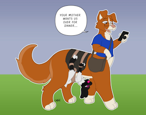 Out and about with a friend by Cake