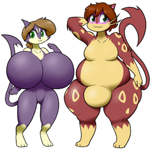 Pretty Purrloin and Lazy Liepard by TrueZealand