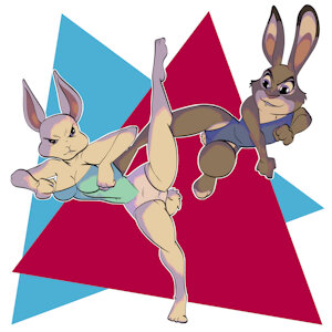 battle of the Bunnies by r4c00n by joykill