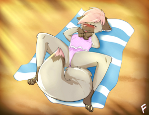 Tessa at the beach!!! by Fluki