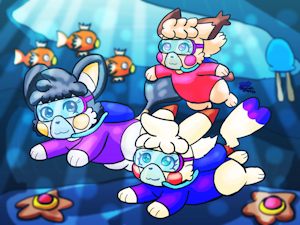 Summer Kanto - diving into the depths by PlaymanRGS