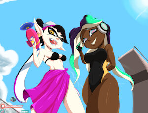 Jyu's "Swan Beach" Part 3 by JnGArt