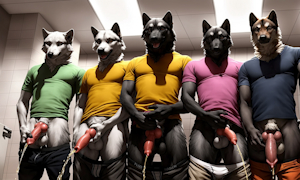 Urinal Wolves (+Butt Pic) by Logically