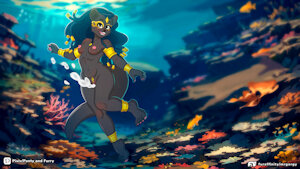 Nafi in the ocean 🌊 by PupGorgy