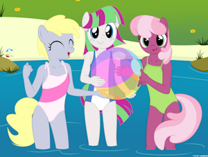 Beach day (sfw) by tolpain