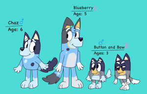 Bluey X Muffin children by Bunzboi