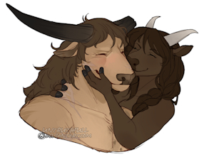 Tauren Nuzzles by BenRiote