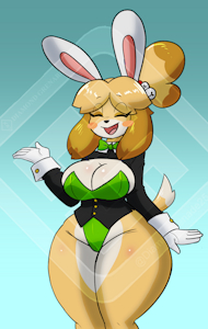 <YEAR OF THE RABBIT> + <ISABELLE BDAY> Isabelle by DiamondGrenadier25