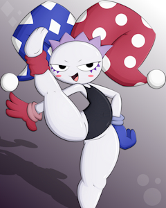 Flexible jester gal by ZinnyZ