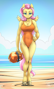 Fluttershy Lifeguard by mysticalpha